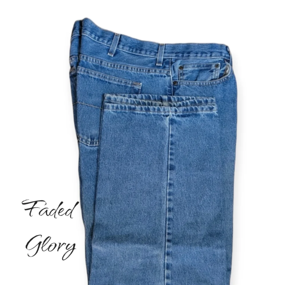 〽️ Faded Glory Denim Jeans Size 42 X 30